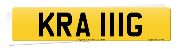 Registration number KRA 111G